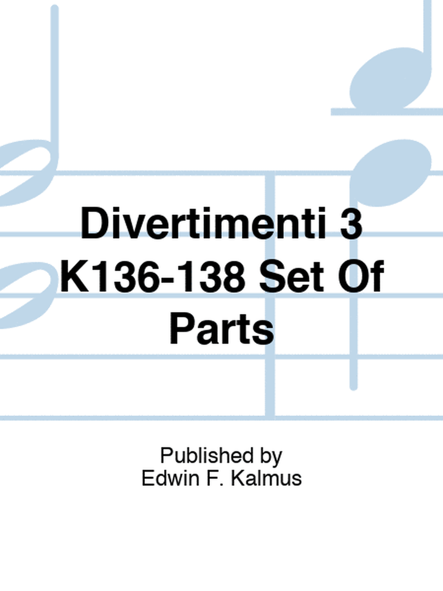 Divertimenti 3 K136-138 Set Of Parts
