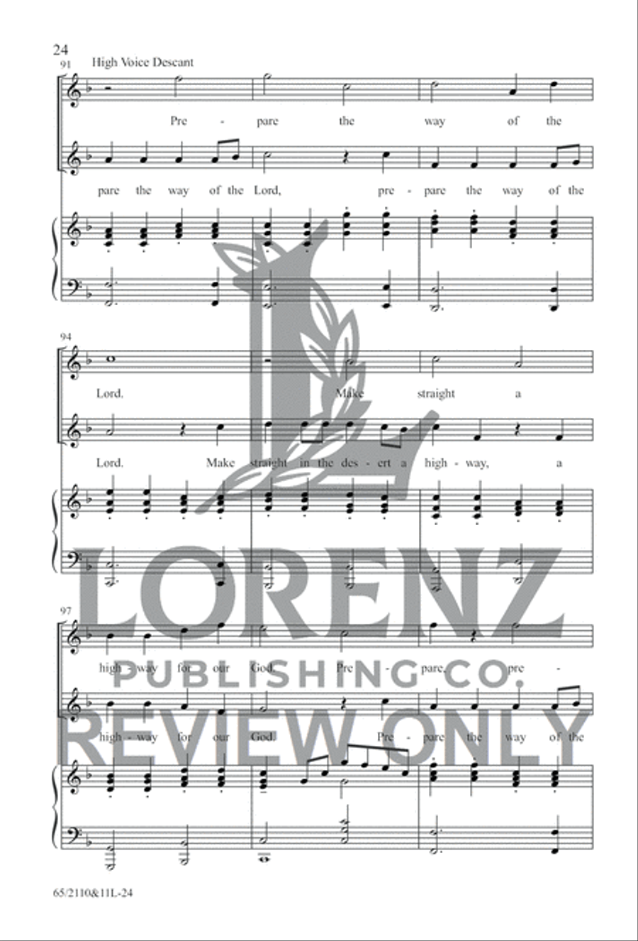 The Road to Bethlehem 4-Part scores gallery preview page 21