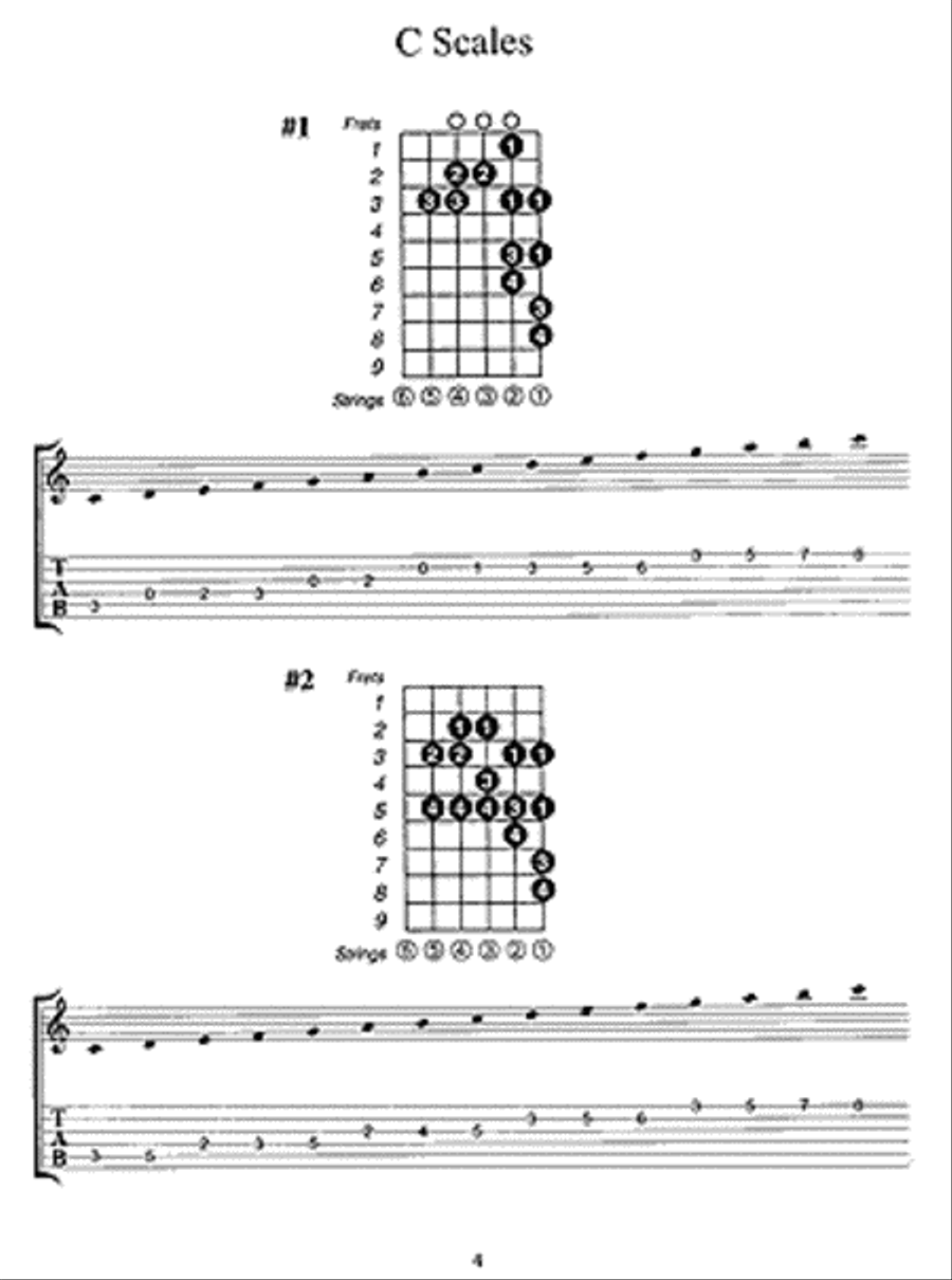 Guitar Scales in Tablature Guitar Tablature scores gallery preview page 2