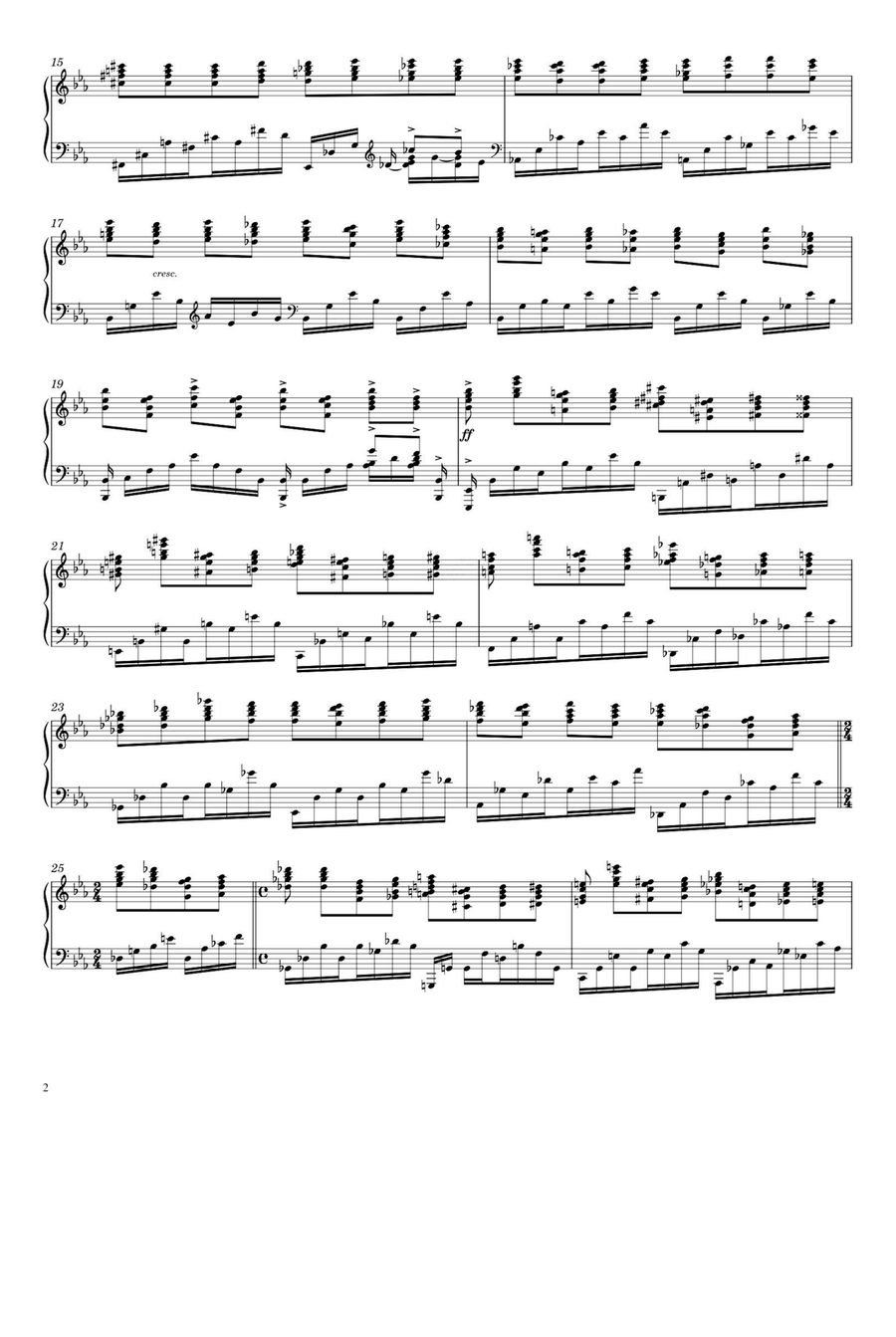 Bortkiewicz Etude No. 6 in E-Flat Major, Op. 29 Piano Method scores gallery preview page 2