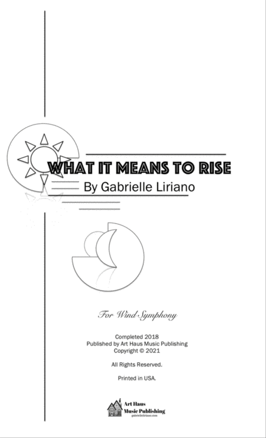 What it Means to Rise for Wind Symphony Concert Band scores gallery preview page 3
