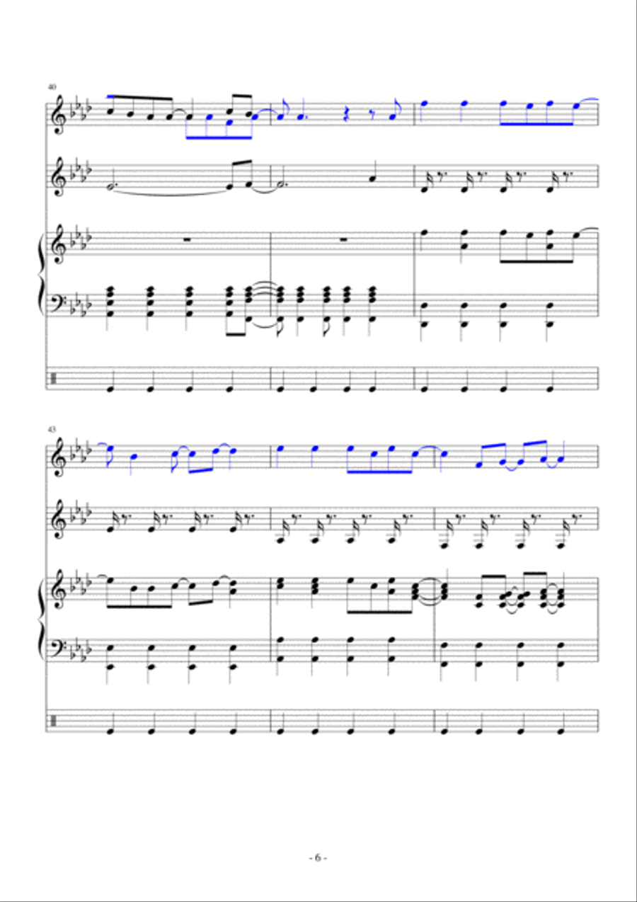 Viva La Vida Viva La Vida Voice scores gallery preview page 6