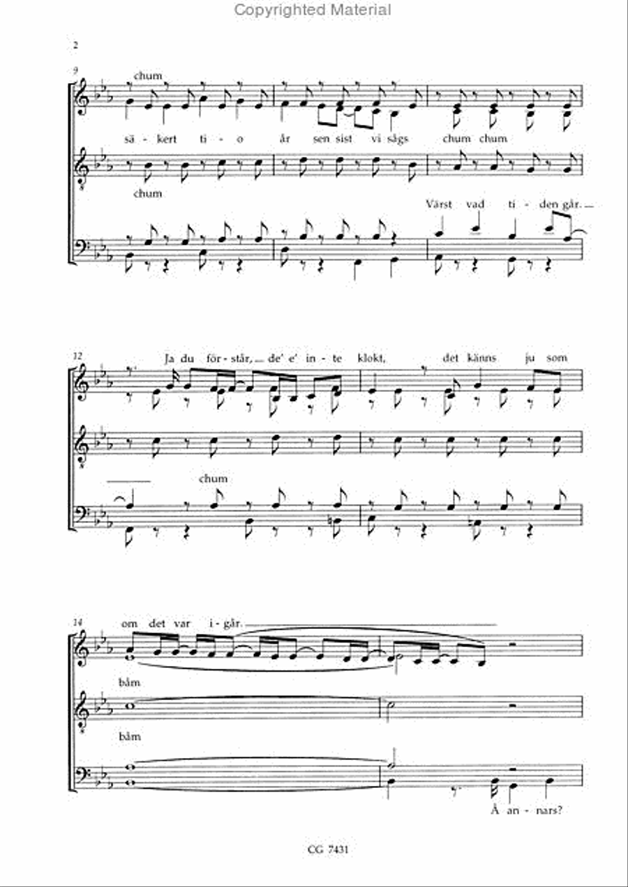 Alla talar med varandra SSATB scores gallery preview page 3