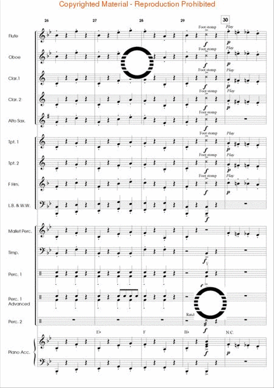 Along Came a Spider Along Came a Spider Concert Band scores gallery preview page 7