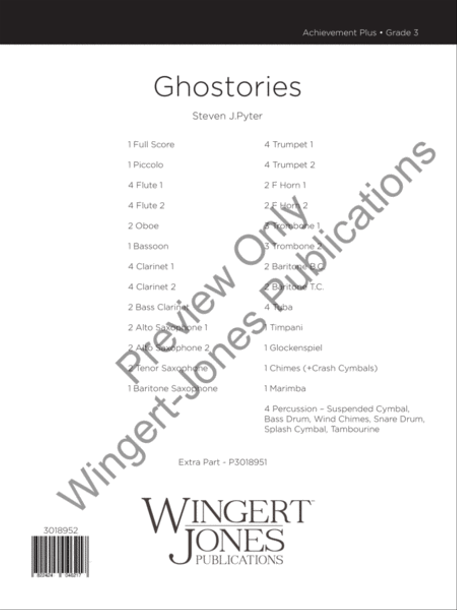 Ghostories (Score) Concert Band scores gallery preview page 2