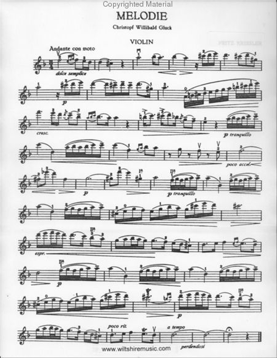 Melodie Violin Solo scores gallery preview page 2