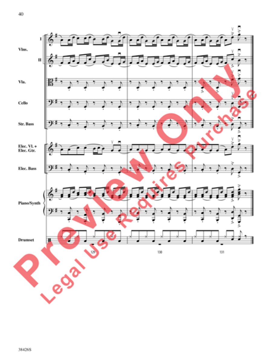 A Mad Russian's Christmas String Orchestra scores gallery preview page 41