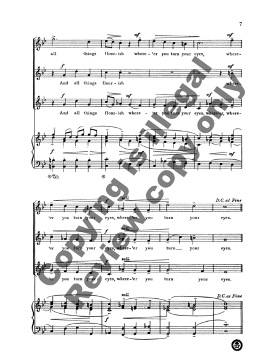 Semele: Where'er You Walk SSA scores gallery preview page 8