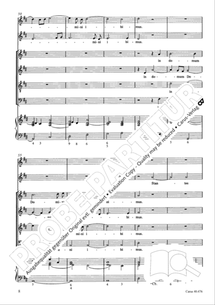 Psalm 121 (Laetatus sum) SA scores gallery preview page 9