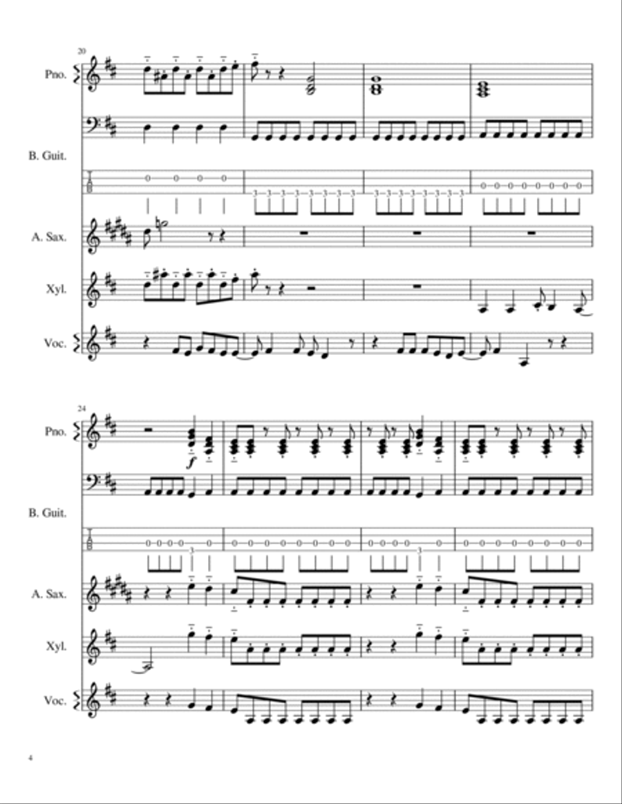 Mamma Mia Mamma Mia Small Ensemble scores gallery preview page 4