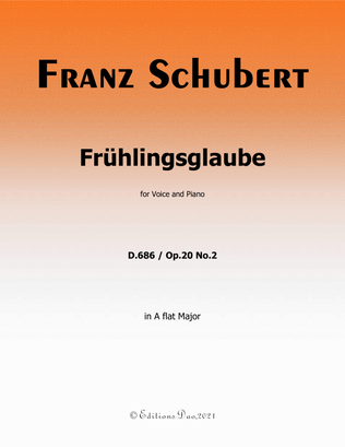 Frühlingsglaube,by Schubert,in A flat Major