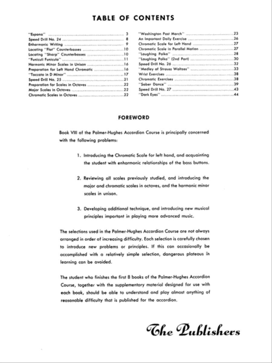 Palmer-Hughes Accordion Course, Book 8 Accordion scores gallery preview page 2
