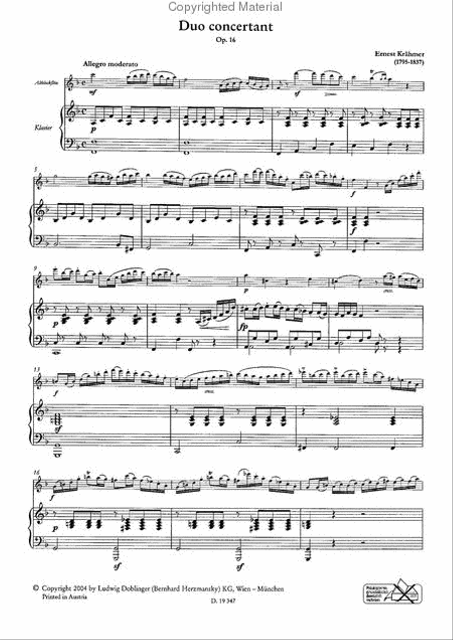 Duo concertant op. 16 Recorder scores gallery preview page 2