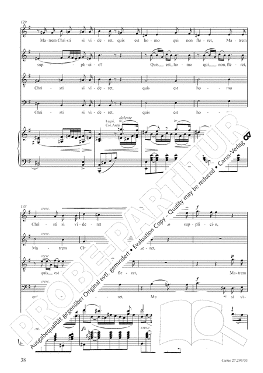 Stabat mater 4-Part scores gallery preview page 45