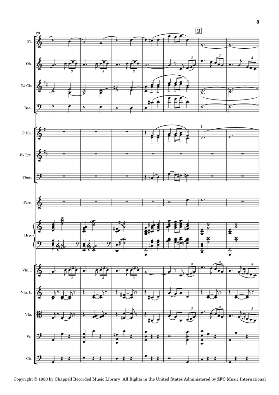 By The Sleepy Lagoon By The Sleepy Lagoon Full Orchestra scores gallery preview page 4