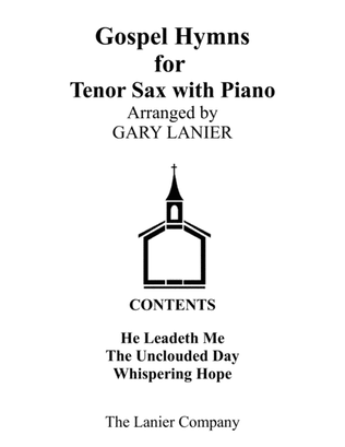 Book cover for Gospel Hymns for Tenor Sax (Tenor Sax with Piano Accompaniment)