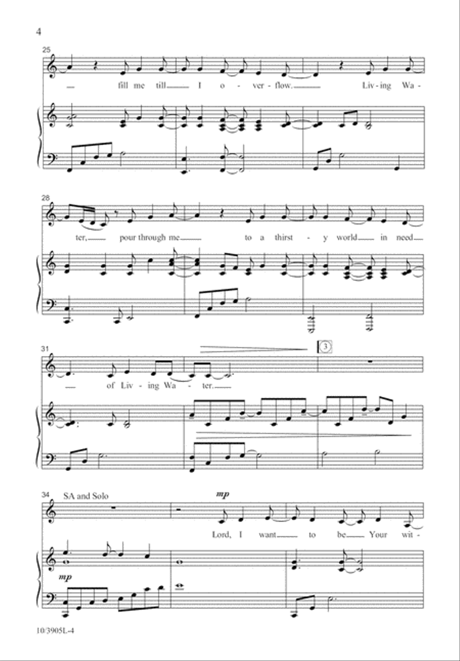 Living Water Living Water 4-Part scores gallery preview page 4