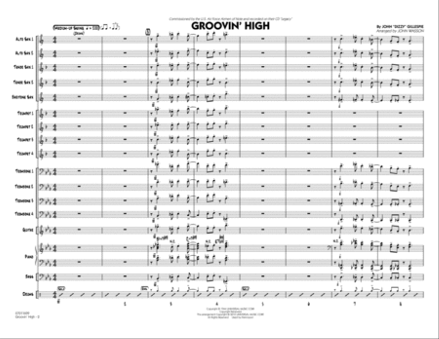 Groovin' High - Conductor Score (Full Score) Conductor Score scores gallery preview page 2