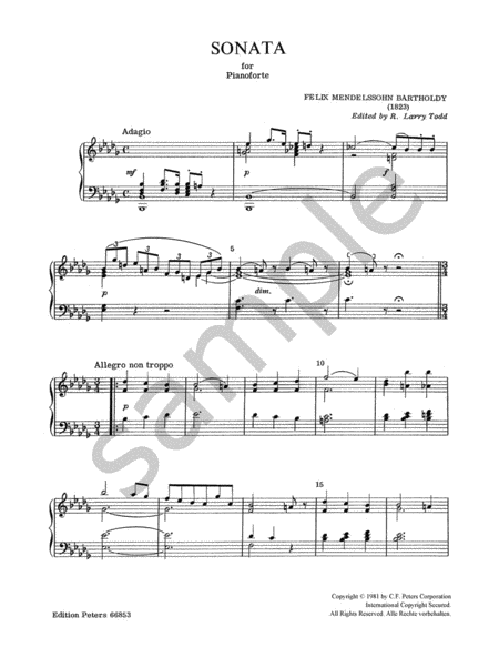 Piano Sonata in B flat minor (1823)