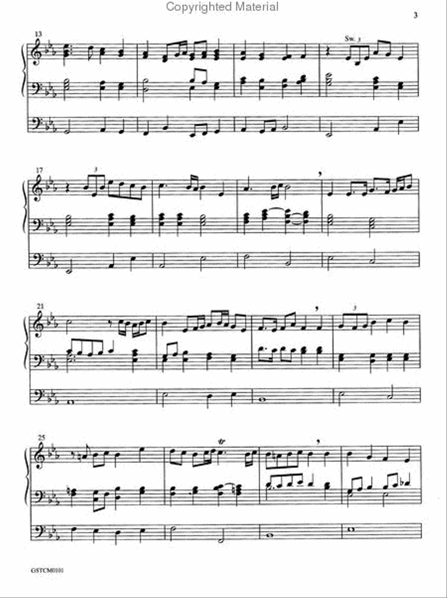 Prelude on Crown Him with Many Crowns (Diademata) Organ scores gallery preview page 3