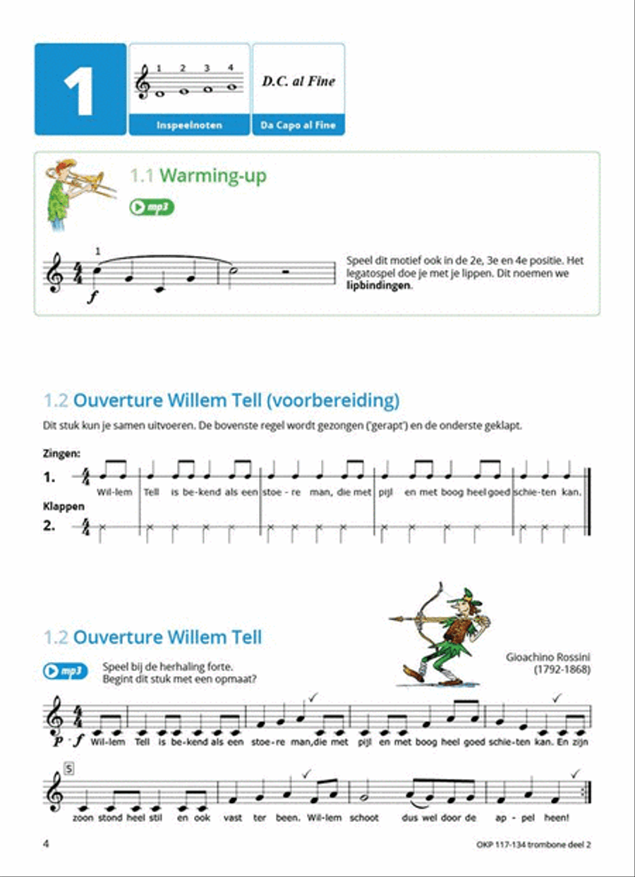 Samen Leren Samenspelen Vlaams Deel 2 Trombone Solo scores gallery preview page 2
