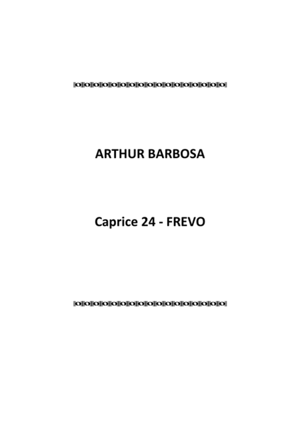 CAPRICE 24 FREVO from "24 Latin American Caprices"