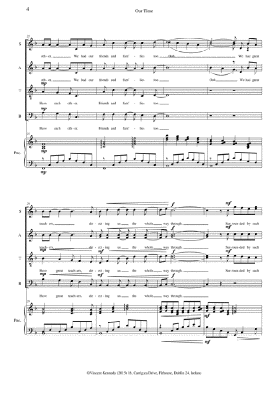 Our Time 4-Part scores gallery preview page 4