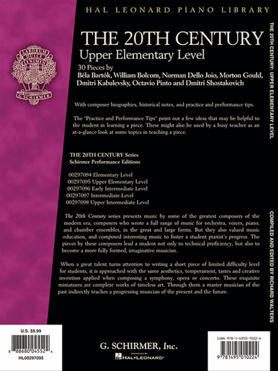 The 20th Century – Upper Elementary Level