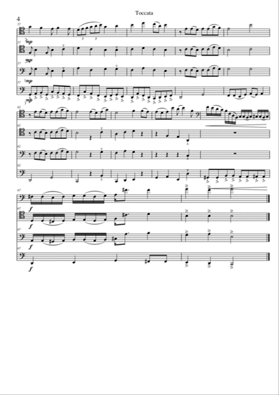 Bassoon Quartet in 3 movements Woodwind Quartet scores gallery preview page 4