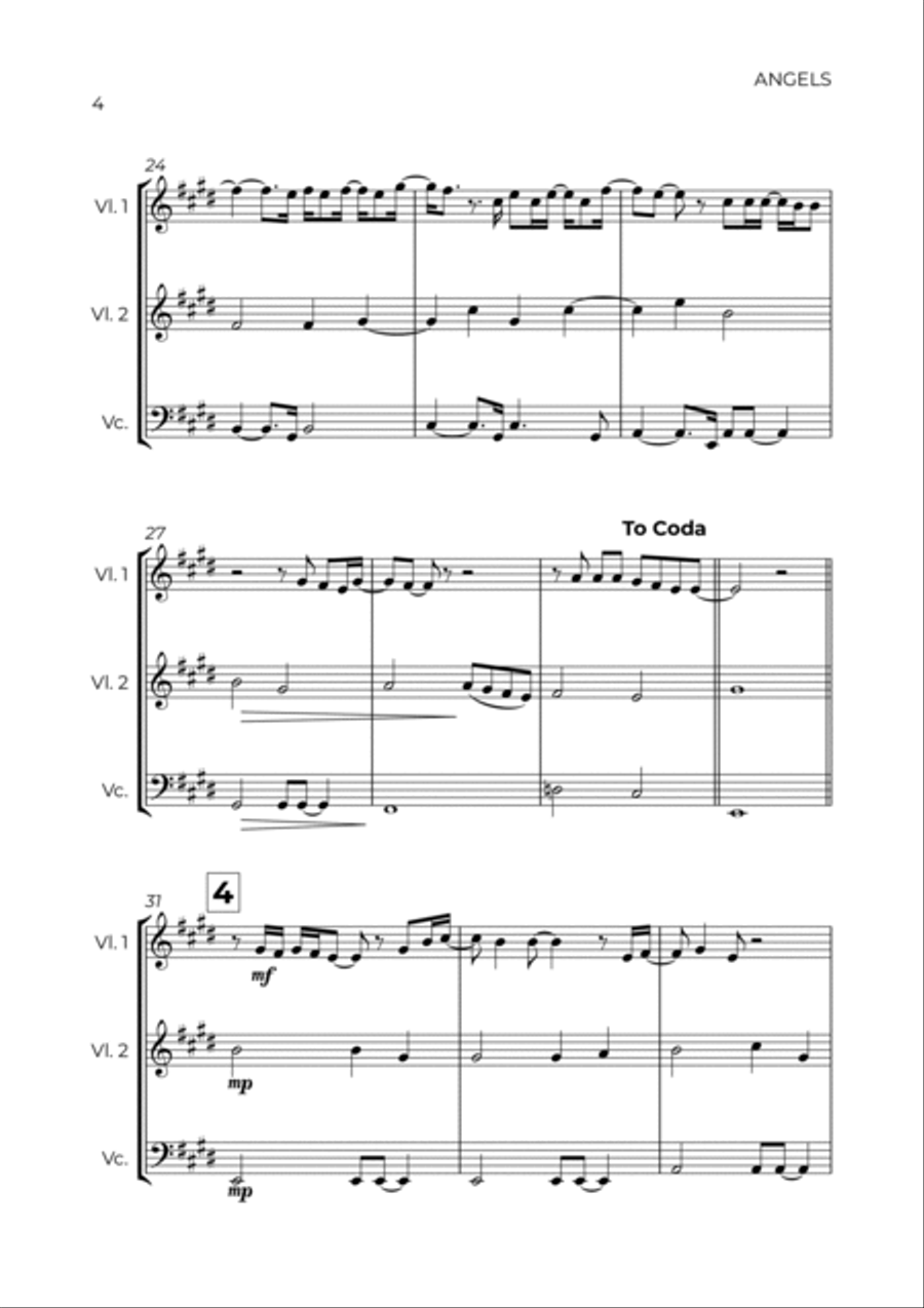 Angels String Trio scores gallery preview page 4