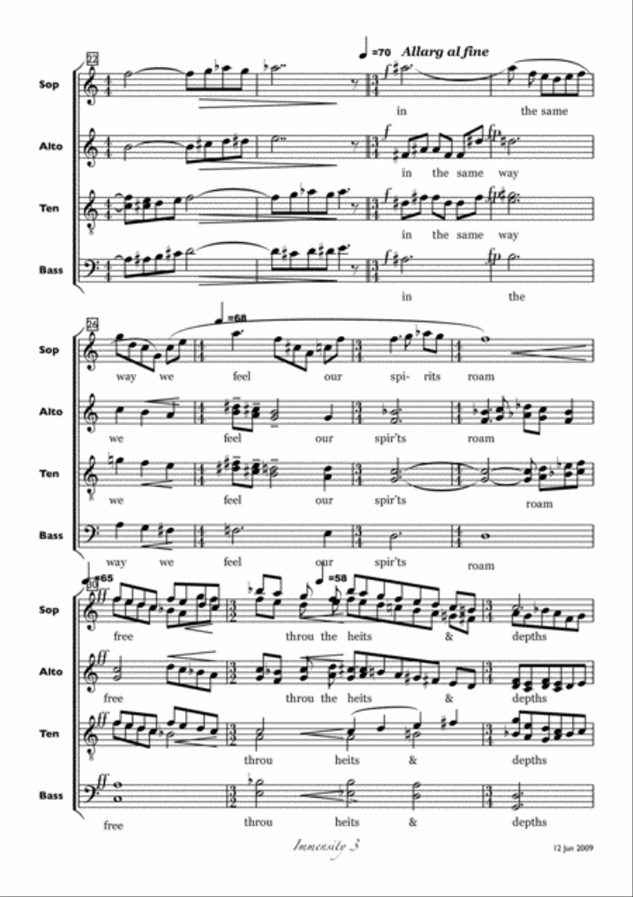 Three Beguine Motets - to words by mediaeval women mystics for acapella SSAATTBB Divisi scores gallery preview page 4