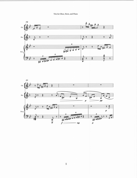 Trio for Oboe, Horn, and Piano image number null