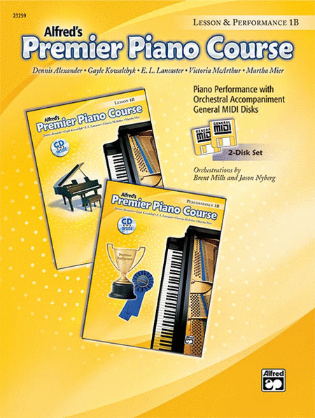 Alfred's Premier Piano Course: General MIDI Disks for Lesson & Performance Level 1B image number null