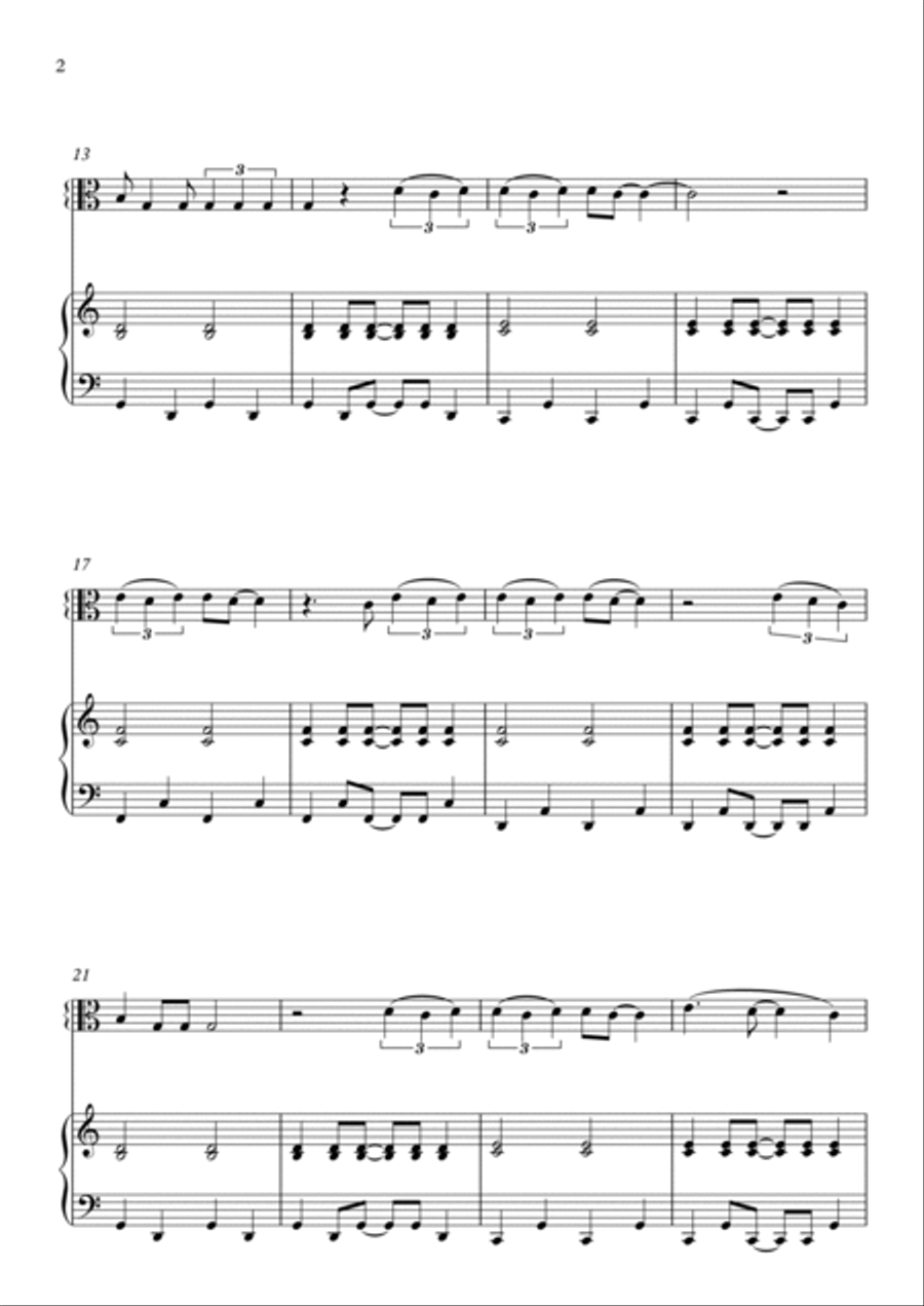 As It Was Viola scores gallery preview page 2