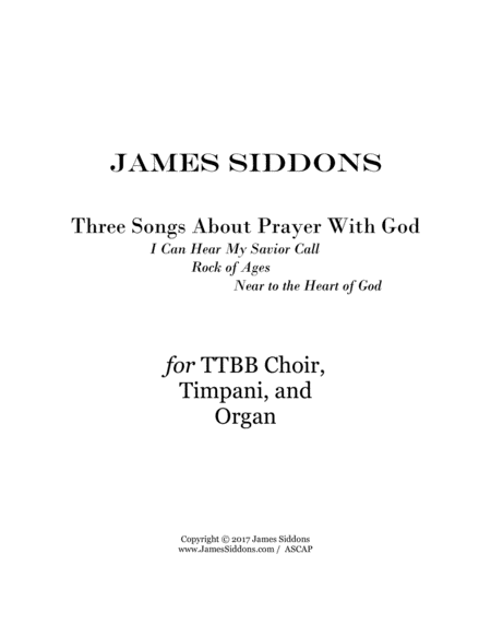 Three Songs About Prayer with God image number null