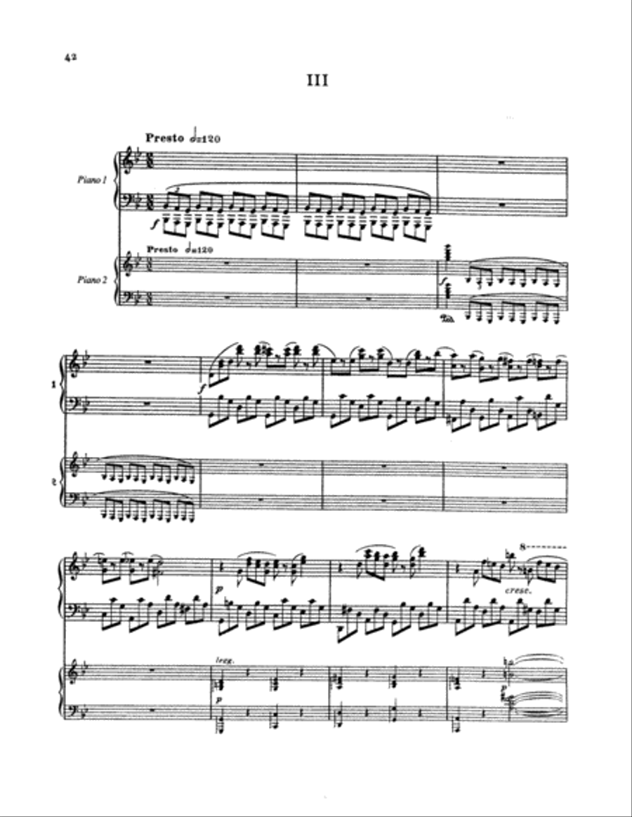 Saint-Saëns: Piano Concerto No. 2 in G Minor, Op. 22 Piano scores gallery preview page 1