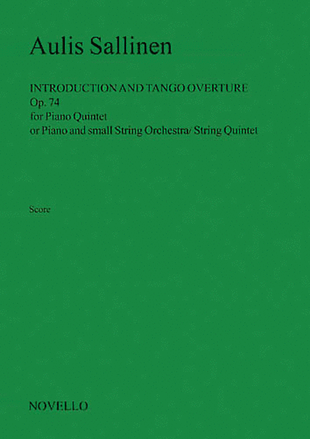 Aulis Sallinen: Introduction And Tango Overture (Score)