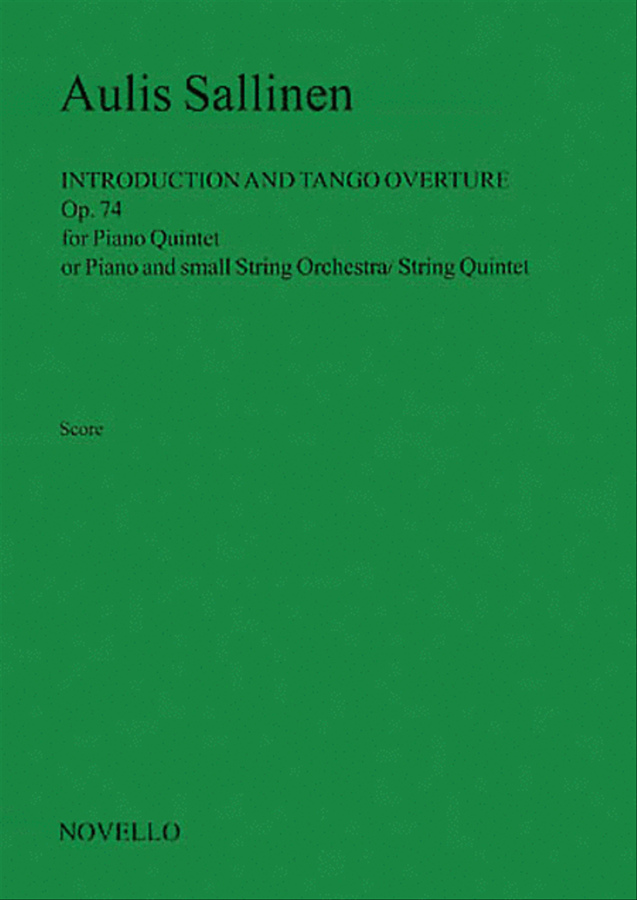 Aulis Sallinen: Introduction And Tango Overture (Score) Score scores gallery preview page 1