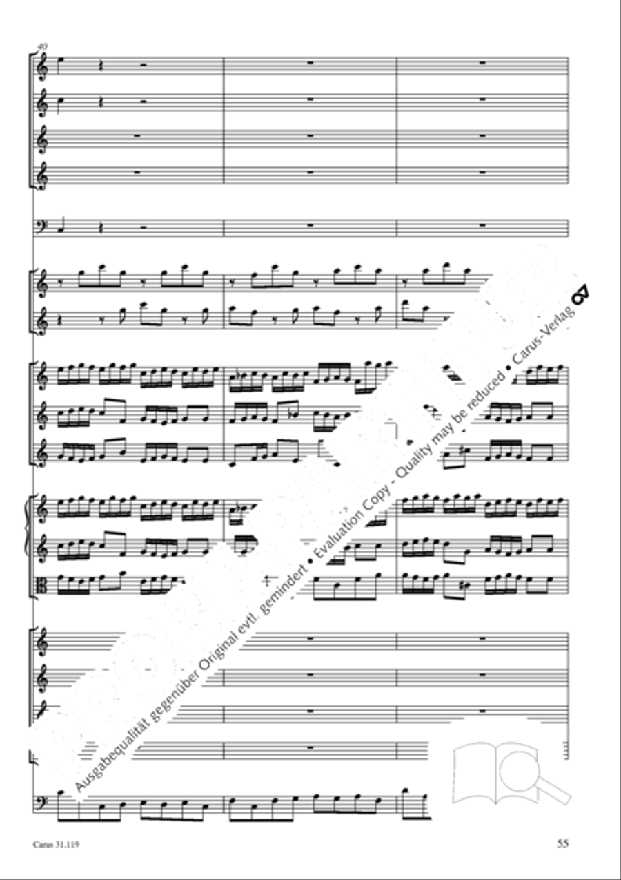 Praise the Lord, O Jerusalem (Preise, Jerusalem, den Herrn) 4-Part scores gallery preview page 56