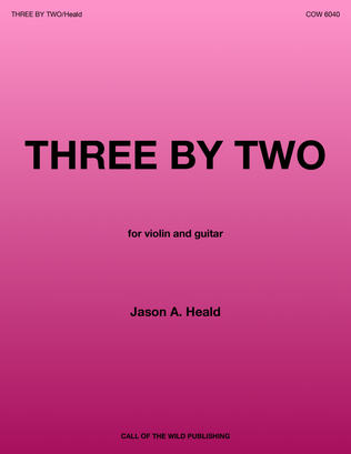 "Three by Two" for violin and guitar
