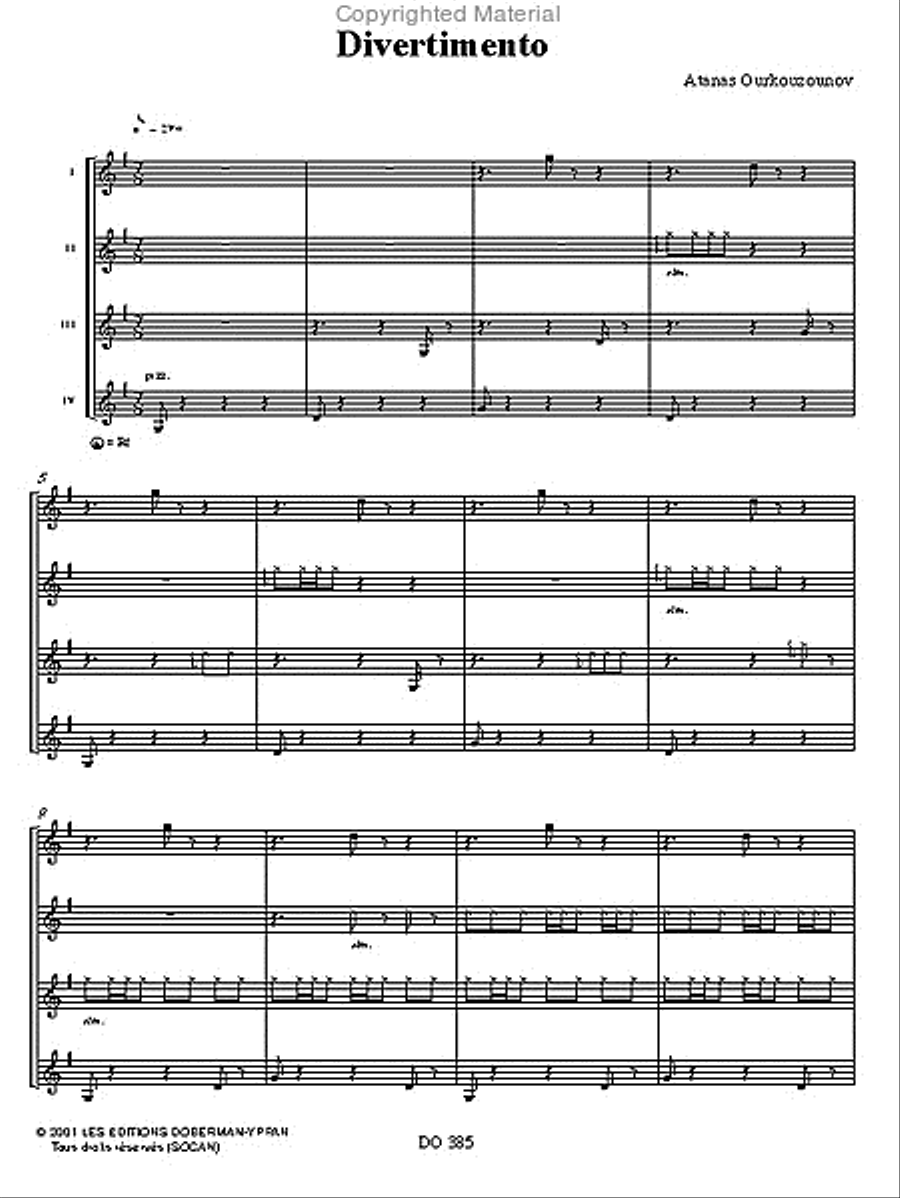 Divertimento Guitar Ensemble scores gallery preview page 2