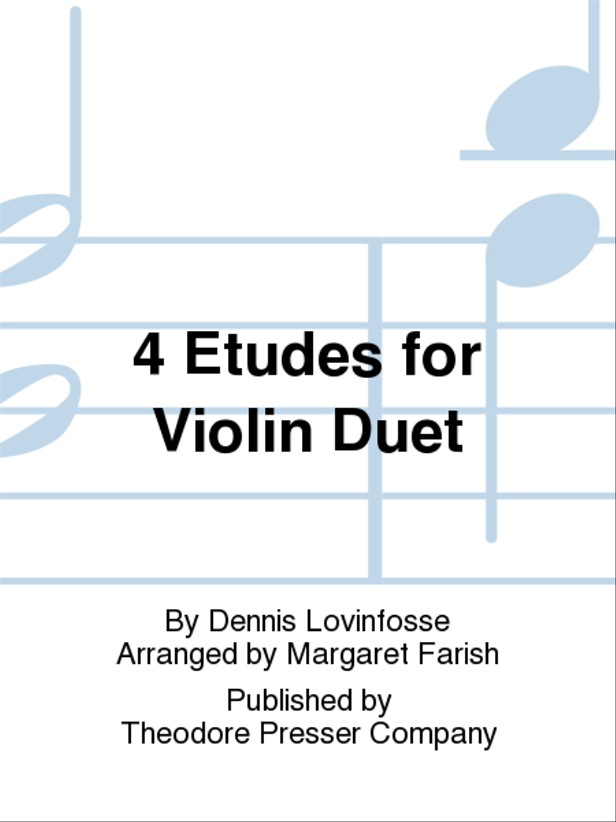 4 Etudes for Violin Duet