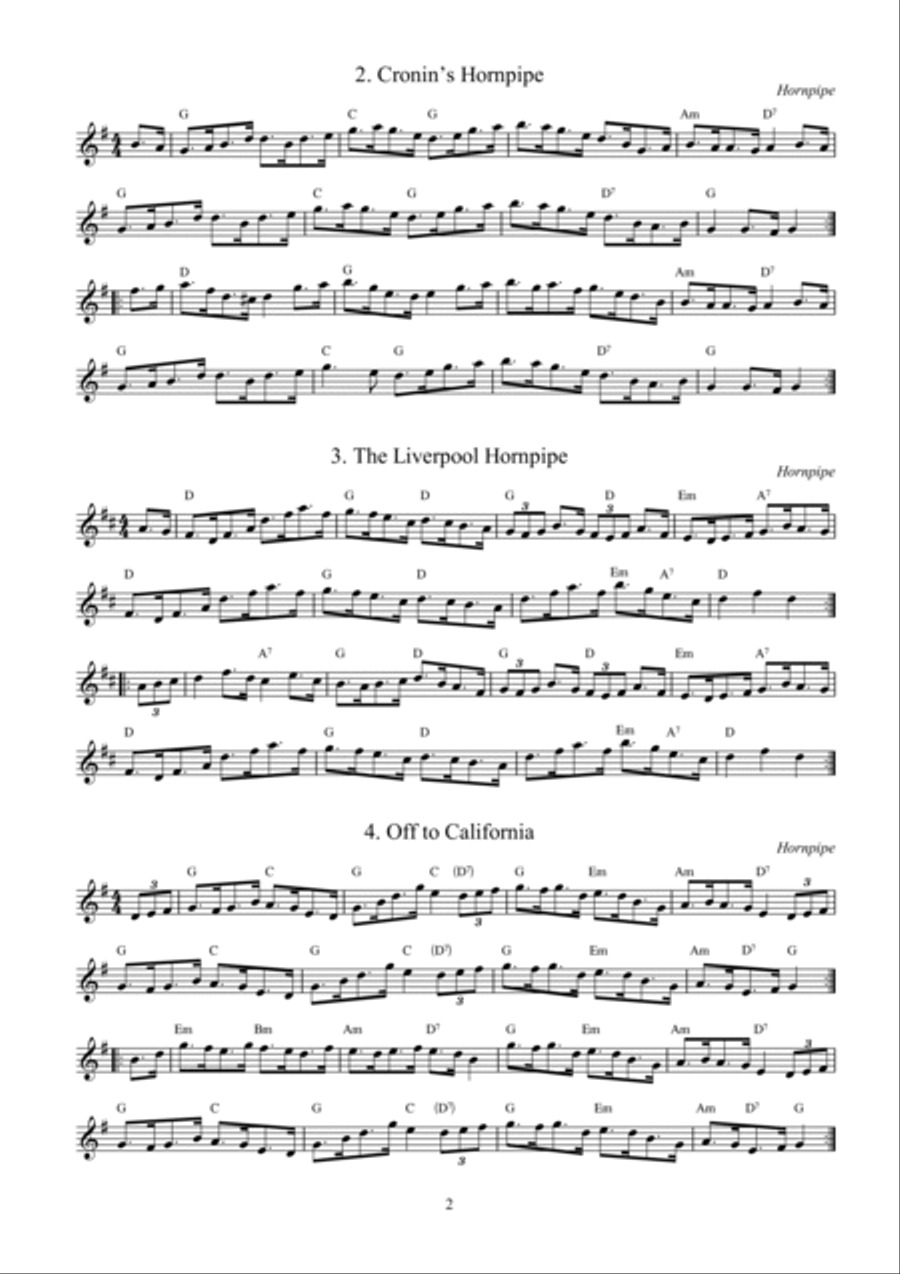71 Traditional Irish Tunes with guitar chords Easy Guitar scores gallery preview page 2