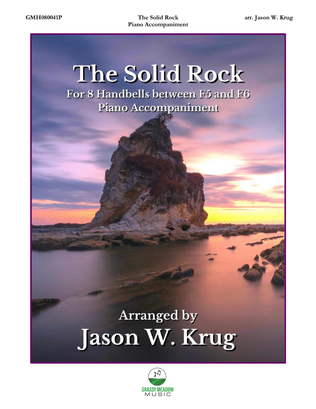 Book cover for The Solid Rock (piano accompaniment to 8 bell version)