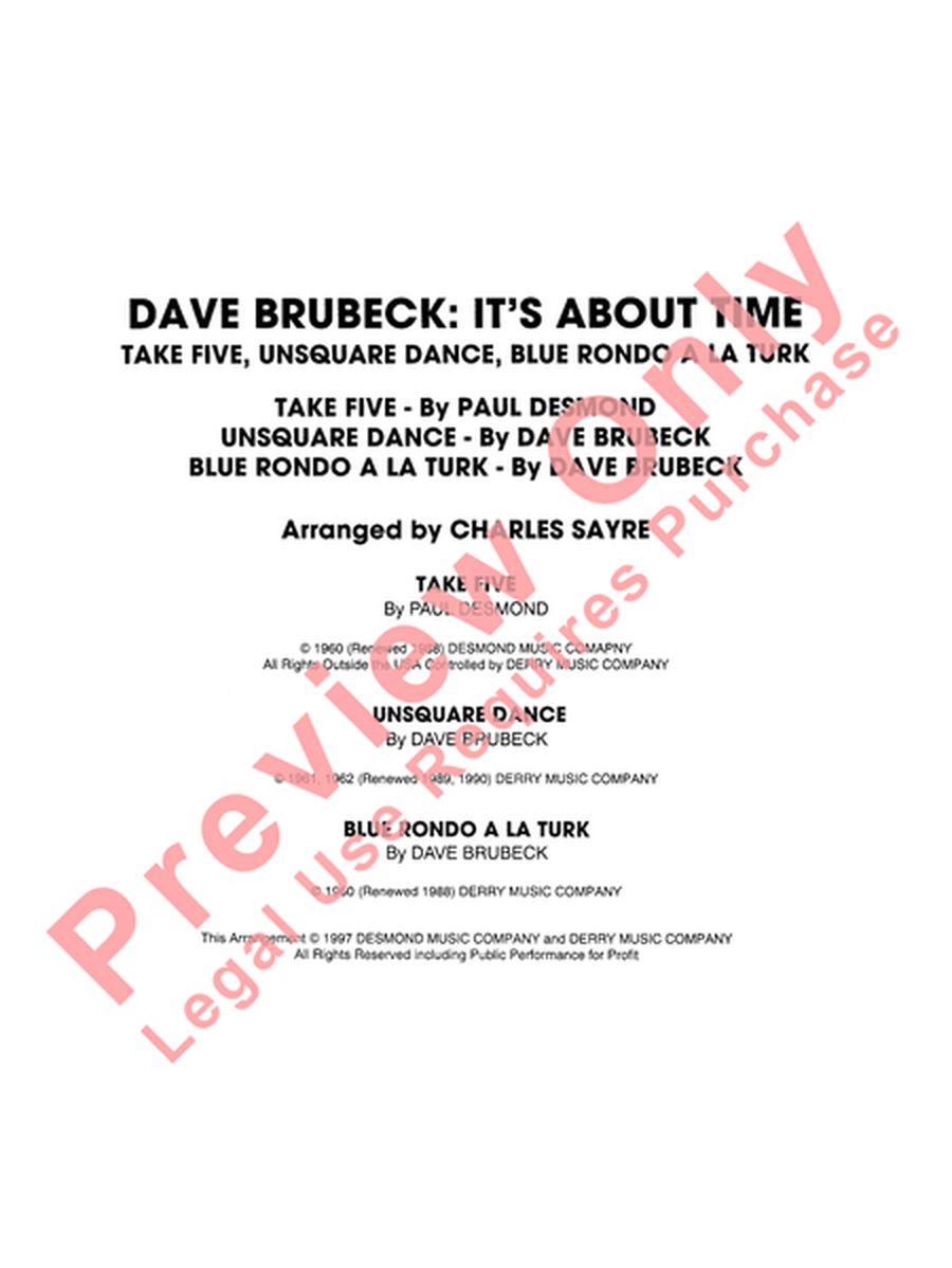Dave Brubeck: It's About Time