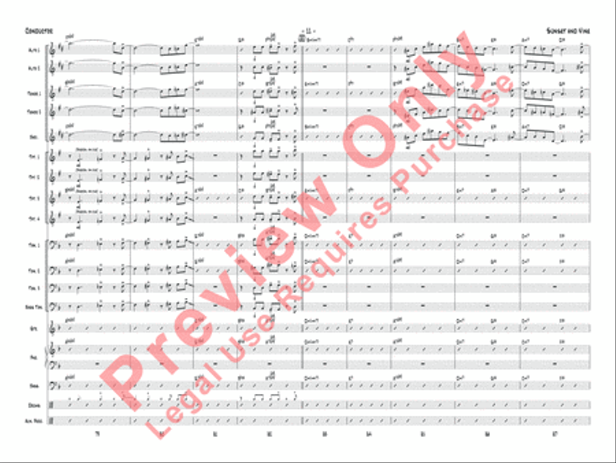 Sunset and Vine Jazz Ensemble scores gallery preview page 14