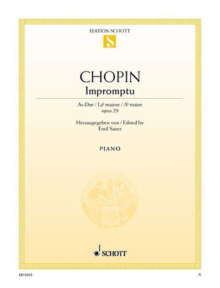 Book cover for Impromptu Op. 29 in A-flat Major