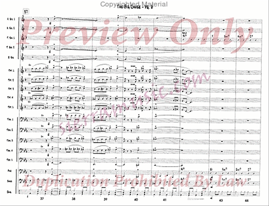 The Big Chase Jazz Ensemble scores gallery preview page 7