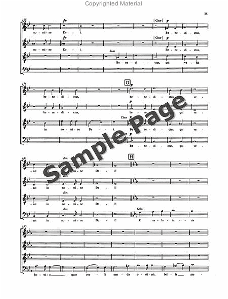 Missa Sacra Op. 147 4-Part scores gallery preview page 36