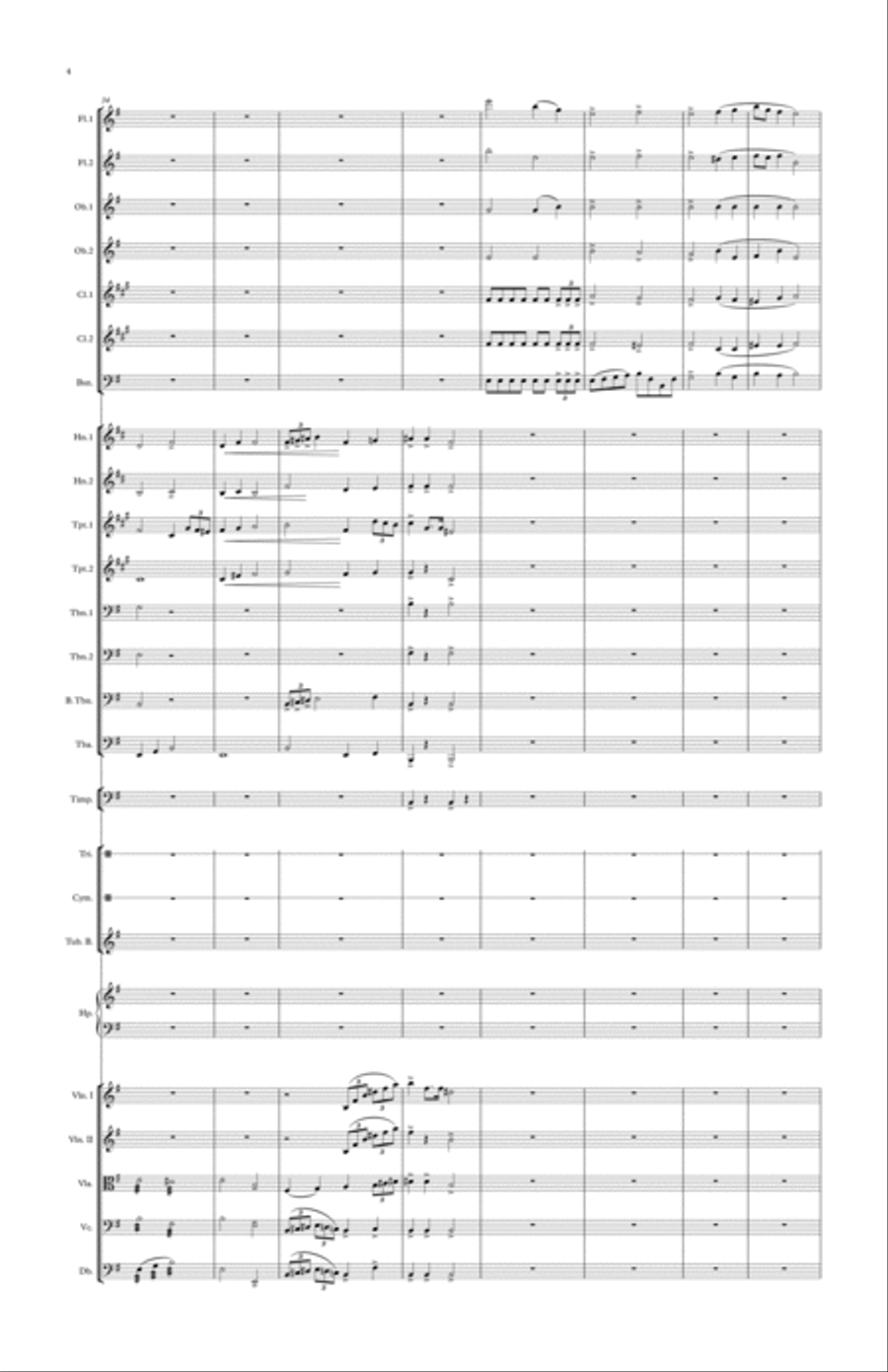 Symphony No.1, 4th movement Full Orchestra scores gallery preview page 4